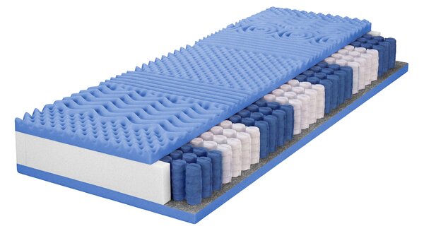 Saltea înaltă cu arcuri împachetate Azuro 90x200x24 - husă Exclusive Premium