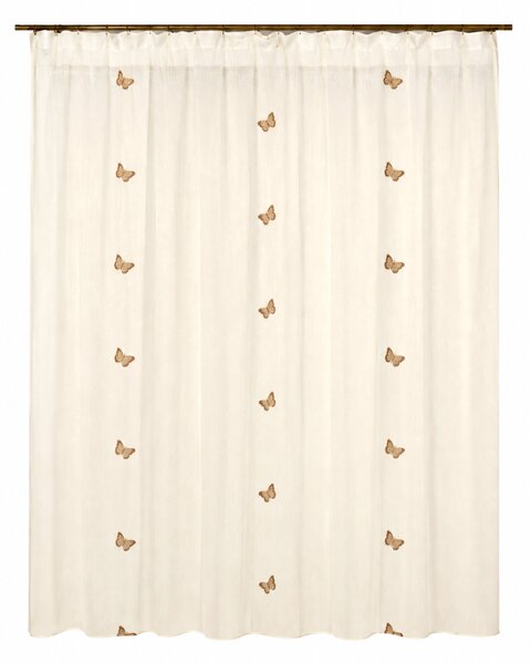 Perdea fluturi maro 215x245 cm