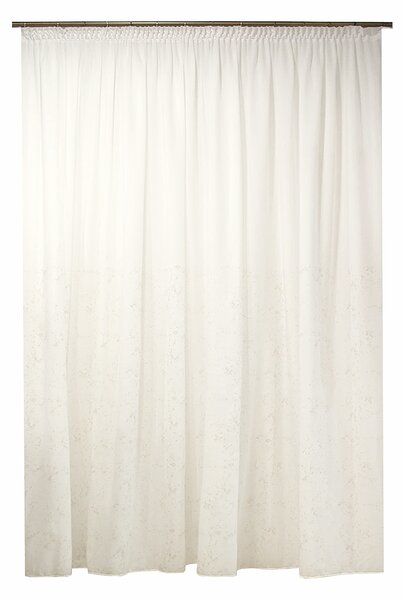 Perdea Velaria voal premium ivoire cu patina aurie, 300x250 cm