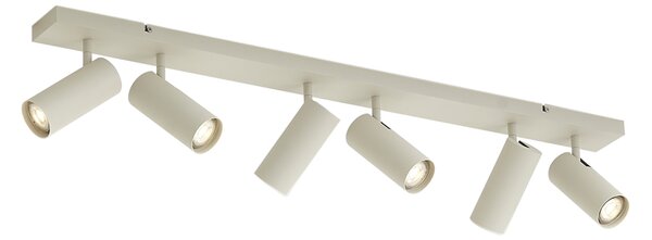 Plafonieră modernă bej 100cm 6 lumini reglabilă - Renna