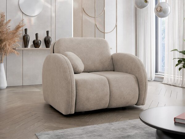 Fotoliu Citral IMaro deschis, 9x10x10cm, Tapiterie, PicioarePicioare: Lemn, Mobilier deja asamblatMobilier deja asamblat