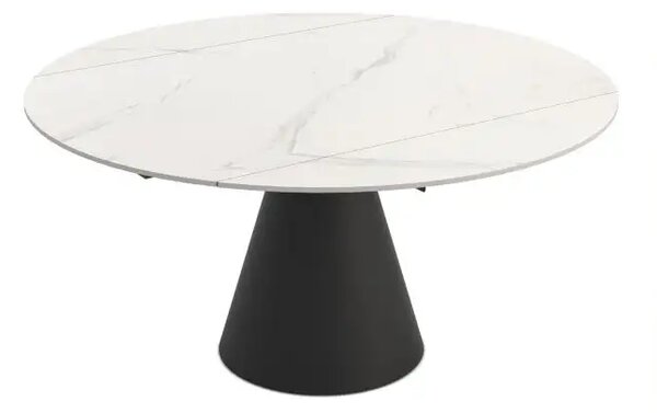Masa extensibila din Ceramica Alb Marmorat,Oravia