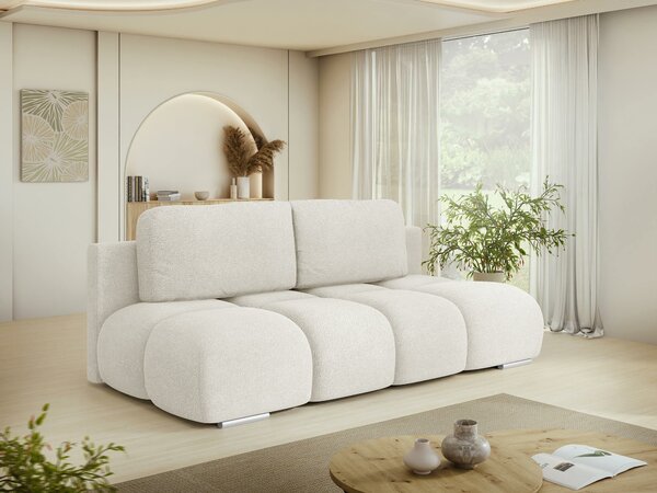 Canapea extensibilă Dominus, Numărul de locuri: 3, Spațiu de depozitare, 89x195x90cm, 77 kg, Picioare: Plastic