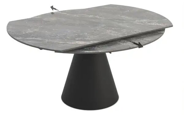 Masa extensibila din Ceramica Gri Antracit,Oravia