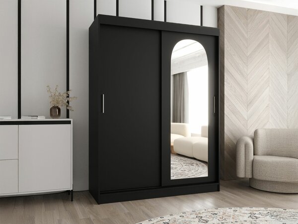 Dulap Hartford 502Negru, 20x15x6cm, Uși dulapUși dulap: Glisante
