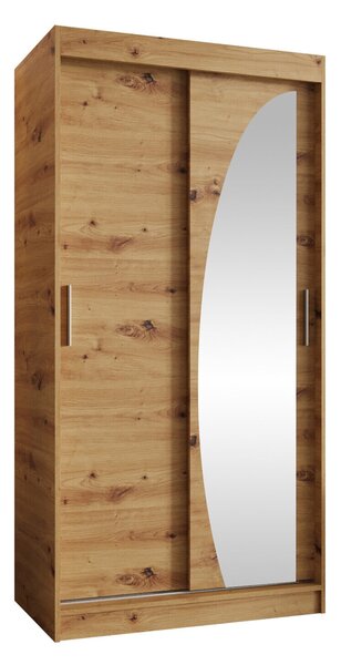 Dulap Hartford 498Stejar artizan, 20x10x6cm, Uși dulapUși dulap: Glisante