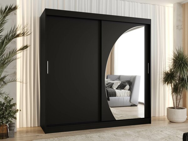Dulap Hartford 507Negru, 20x20x6cm, Uși dulapUși dulap: Glisante