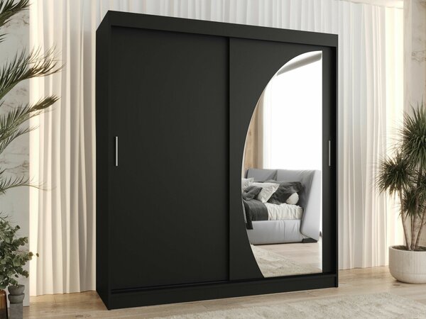 Dulap Hartford 506Negru, 20x18x6cm, Uși dulapUși dulap: Glisante
