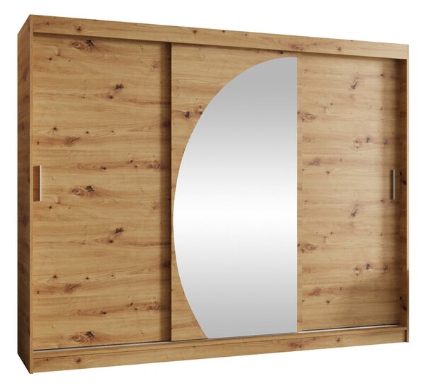 Dulap Hartford 508Stejar artizan, 20x25x6cm, Uși dulapUși dulap: Glisante