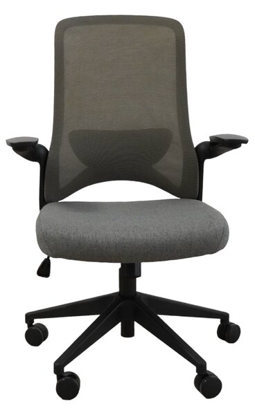 Ergodynamic Dolphin Black Grey - scaun de birou cu brate rabatabile