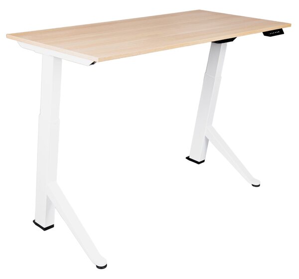 TerrA2Y WHITE-Birou reglabil electric cadru in Y, alb