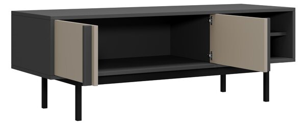 Comodă TV Levali 109Antracit, Bej, 12x4x4cm