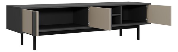 Comodă TV Levali 108Bej, Antracit, 16x4x4cm