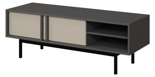 Comodă TV Levali 109Antracit, Bej, 12x4x4cm