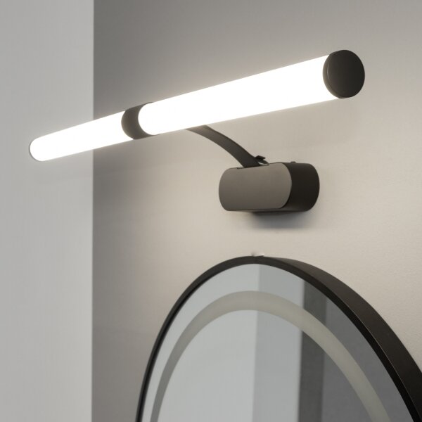 Brilagi - Corp de iluminat LED pentru oglindă de baie TUBEO, 8W, 230V, 60 cm, IP44, negru