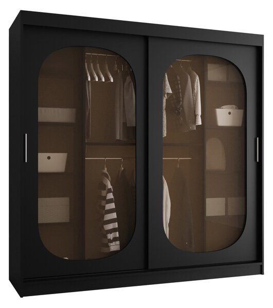 Dulap Hartford 521Negru, 20x20x6cm, Uși dulapUși dulap: Glisante