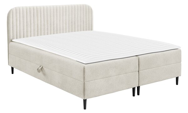 Pat boxspring RivusBoxspring, Dublu, Alb, 140x200, Tapiterie, Somiera patSomiera pat, 14x21x9cm