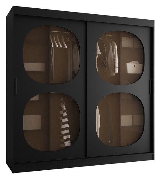 Dulap Hartford 531Negru, 20x20x6cm, Uși dulapUși dulap: Glisante