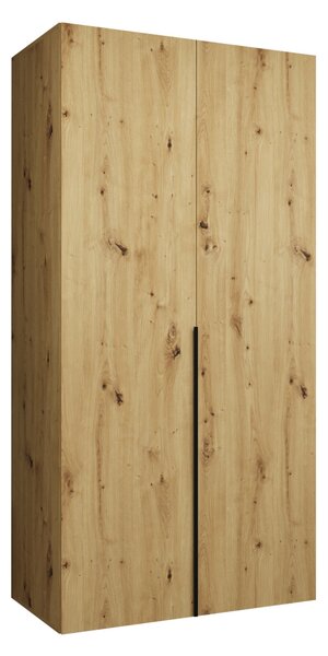Dulap Hartford 535Stejar artizan, Negru, 20x10x5cm, Uși dulapUși dulap: Cu balamale