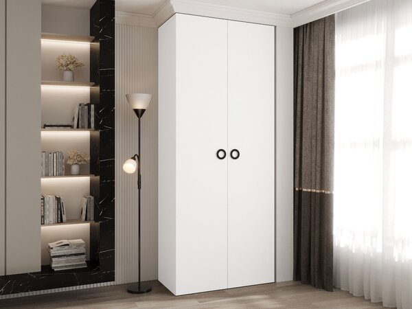 Dulap Hartford 540Negru, Alb, 25x10x4cm, Uși dulapUși dulap: Cu balamale