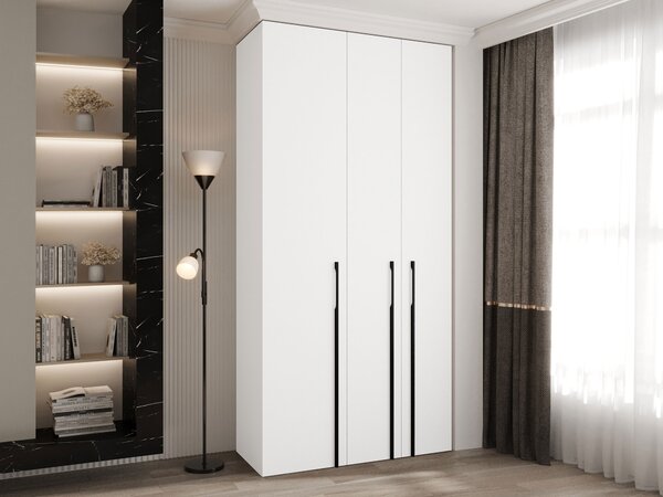 Dulap Hartford 571Negru, Alb, 25x12x4cm, Uși dulapUși dulap: Cu balamale