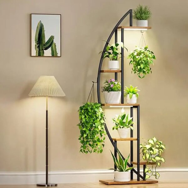 Moonflower™ Suport Pentru Plante în Formă De Semilună Cu Iluminare