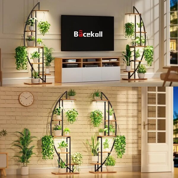 Moonflower™ Suport Pentru Plante în Formă De Semilună Cu Iluminare