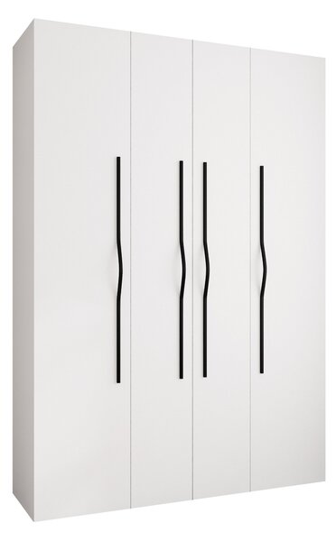 Dulap Hartford 564Alb, Negru, 25x17x4cm, Uși dulapUși dulap: Cu balamale