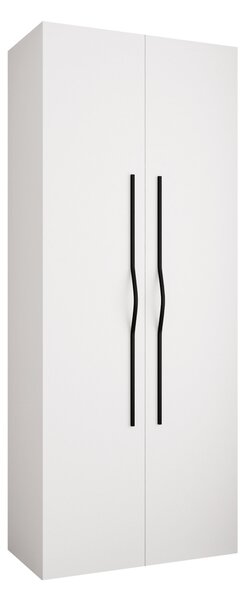 Dulap Hartford 562Negru, Alb, 25x10x4cm, Uși dulapUși dulap: Cu balamale