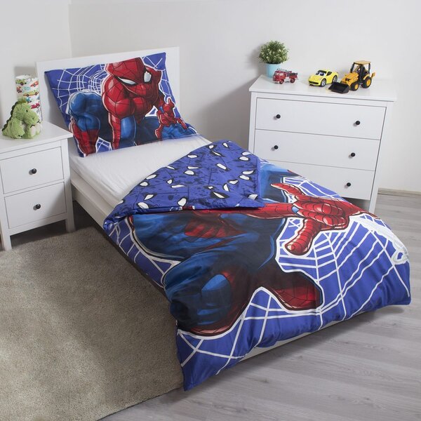 Lenjerie de pat fosforescentă Spiderman - Spiderman | 140 x 200 cm / 70 x 90 cm