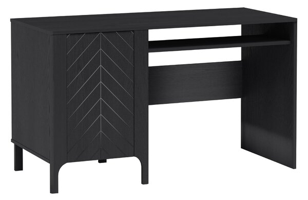 Birou Mavtoru 108Cu un raft pentru tastatură, Cu ușă, 8x14x6cm, Negru