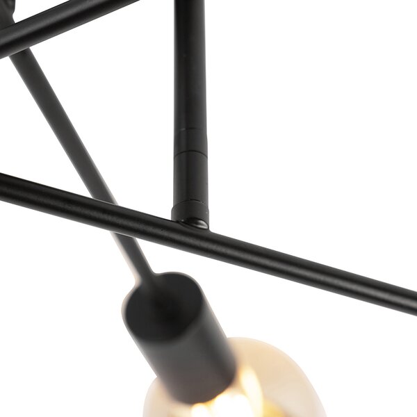 Plafoniera inteligentă neagră cu 6 lumini, inclusiv Wifi G95 - Sydney