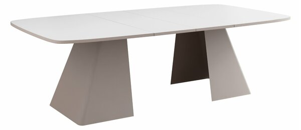Masă Oswego 170Cașmir, Alb, 8x11x18cm, ExtensieExtensie, PAL laminat, Metal