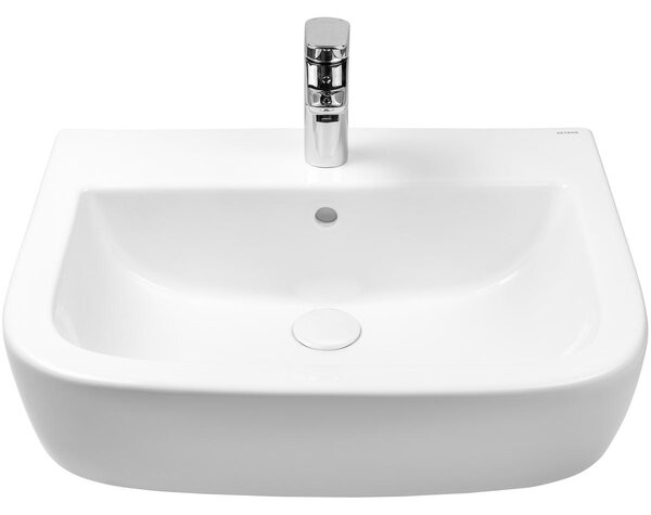 Oltens Vernal lavoar 56x45 cm semicircular clasică alb luciu 41002000