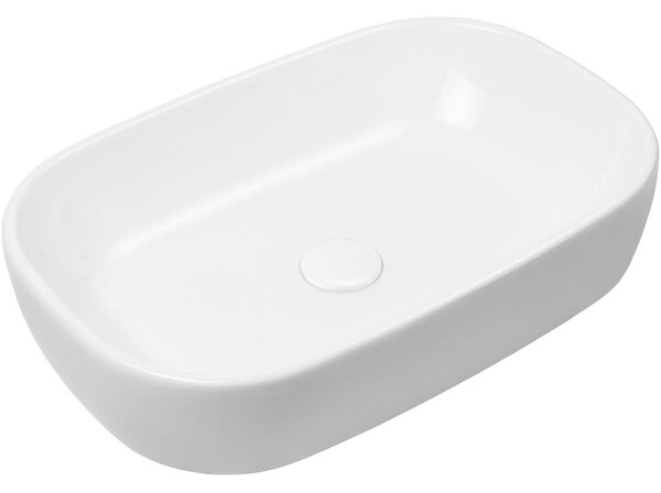 Oltens Jurong lavoar 54x36 cm ovale de blat alb luciu 40304000
