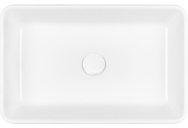 Oltens Fossa lavoar 55x34 cm dreptunghiular de blat alb luciu 40301000