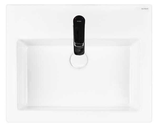Oltens Susa lavoar 50x41 cm dreptunghiular clasică-de blat alb luciu 41403000