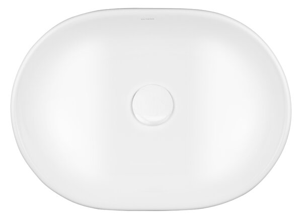 Oltens Hamnes lavoar 47.5x34 cm ovale de blat alb luciu 40309000