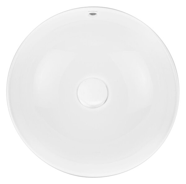 Oltens Fana lavoar 42x42 cm rotund de blat alb luciu 40312000