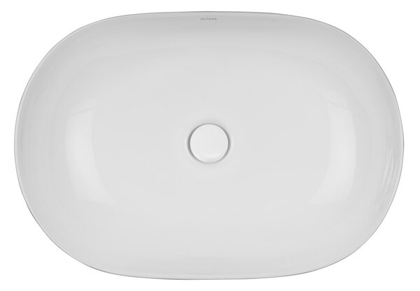 Oltens Hamnes lavoar 60.5x41.5 cm ovale de blat alb luciu 40320000