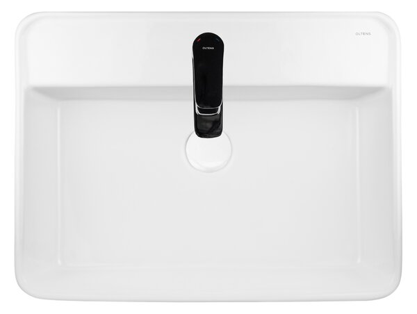 Oltens Duve lavoar 58x45 cm dreptunghiular clasică-de blat alb luciu 41812000