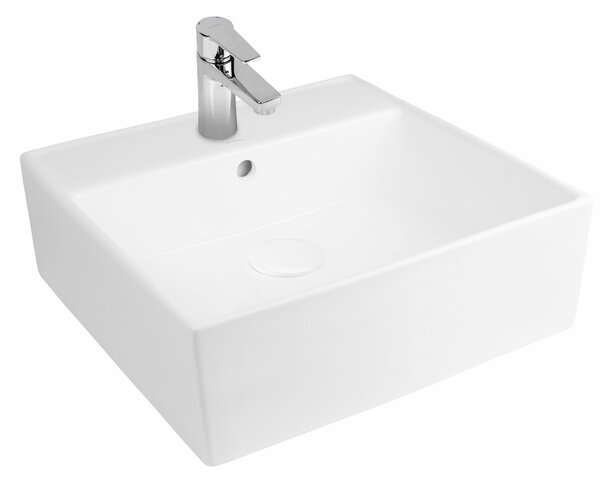 Oltens Hyls lavoar 47x47 cm pătrat de blat alb luciu 41309000