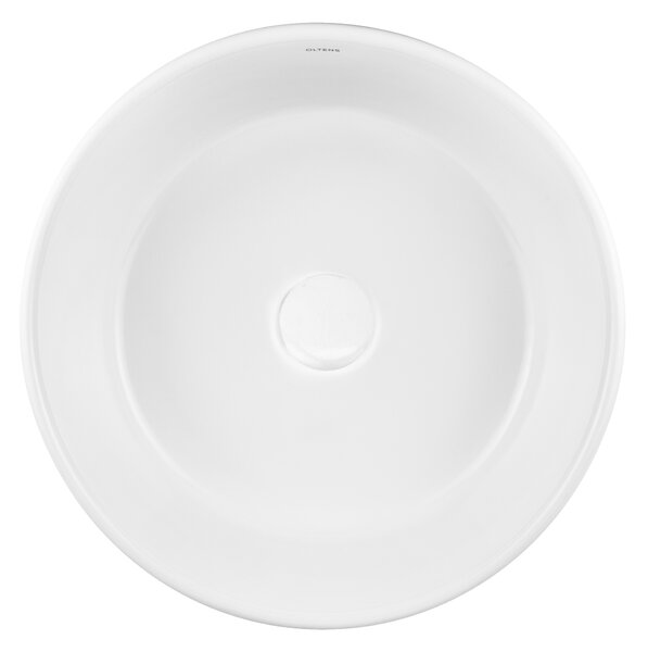 Oltens Lagde lavoar 40x40 cm rotund de blat alb luciu 40316000
