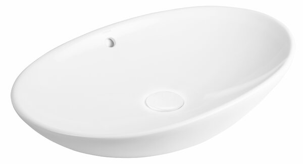 Oltens Sogne lavoar 63x42 cm ovale de blat alb luciu 40310000