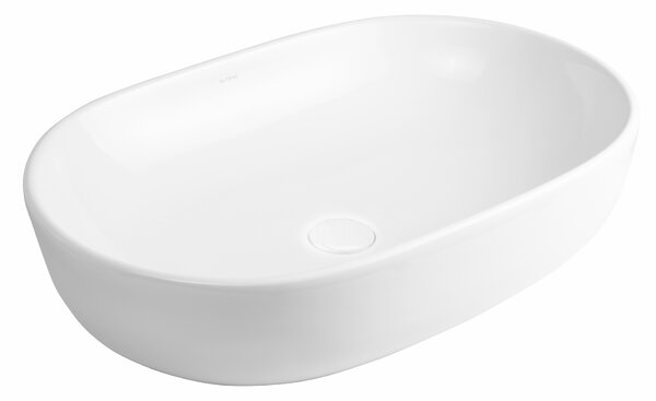 Oltens Hamnes lavoar 60x42.5 cm ovale de blat alb luciu 40315000
