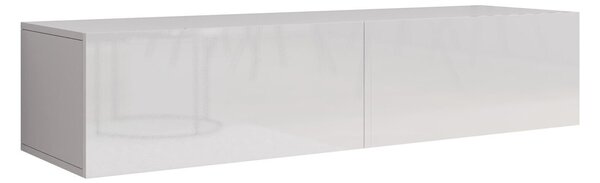 Comodă TV Vilrin IIAlb, Alb lucios, 14x3x4cm