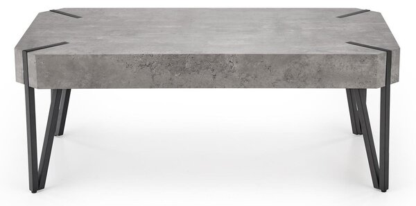 Măsuță de cafea Houston 303Beton, Negru, 4x6x11cm, MDF, Unghiular
