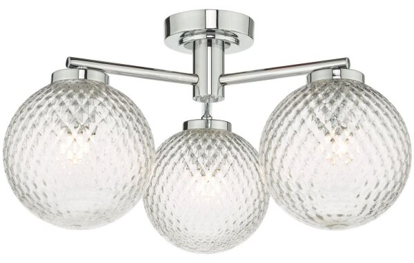 Där Lighting WAY5350 - Lustră aplicată pentru baie WAYNE 3xG9/3W/230V IP44 crom