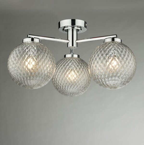 Där Lighting WAY5350 - Lustră aplicată pentru baie WAYNE 3xG9/3W/230V IP44 crom