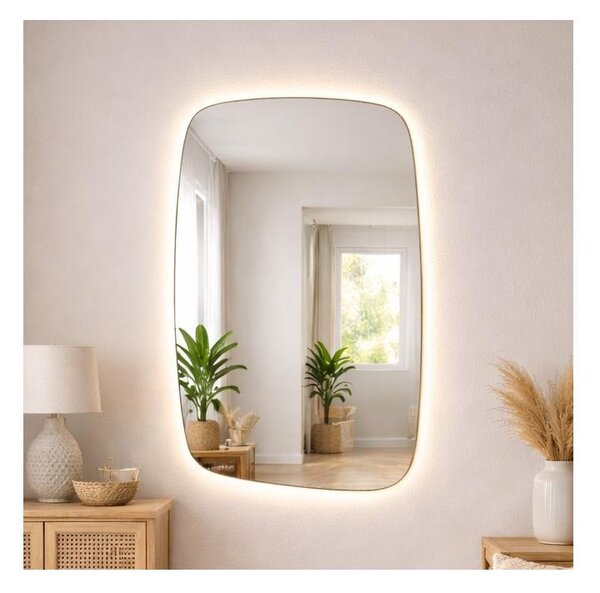 Baltica Design - Oglindă LED cu iluminare integrată STONE CALM LED/15W/230V 4500K 90x60 cm IP65